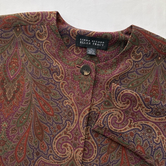Vintage Tops - Vintage Paisley Wool Top Size 14